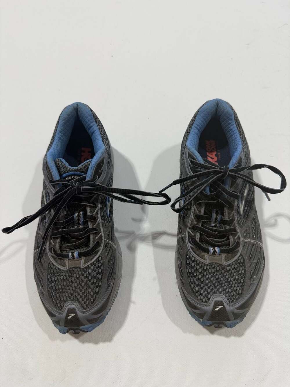 Hoka Brooks Cascadia 7 Size 8.5 Gray Blue Running Shoes